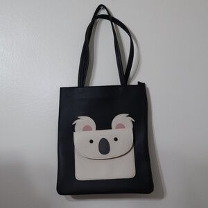 NEW! Koala Tote Bag Zipper And Pocket For Animal Lover